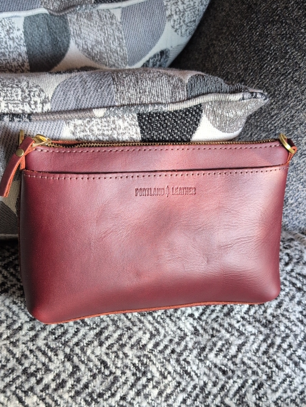 Portland Leather Cognac Classic Poppy Crossbody NWOT